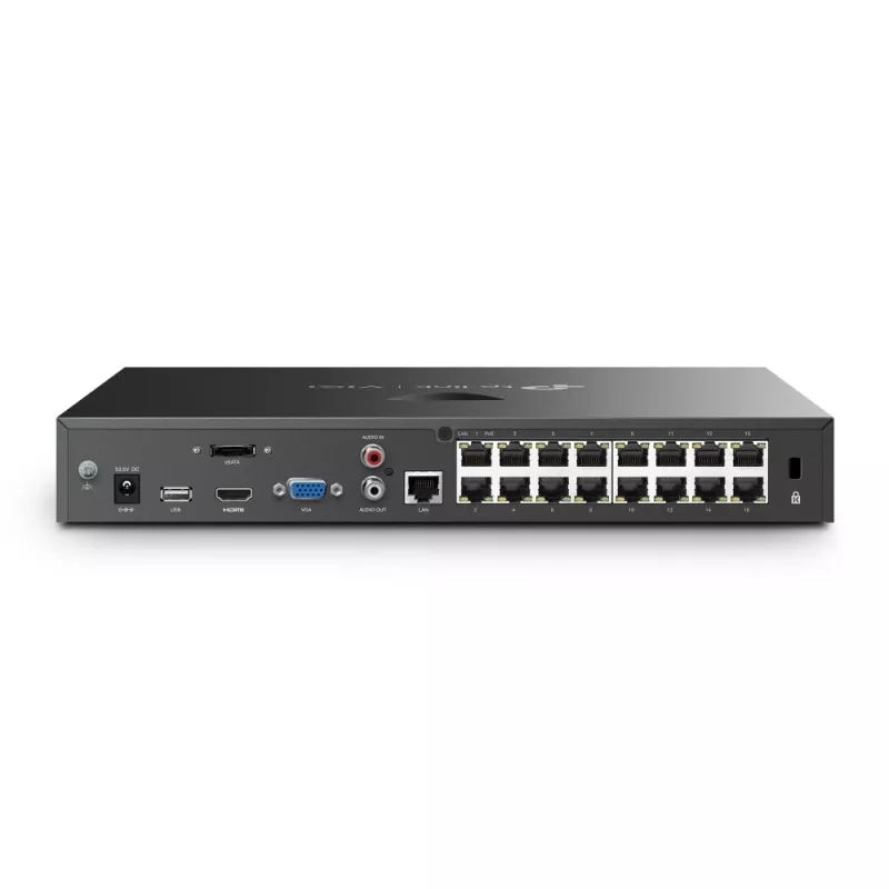 TP-Link VIGI NVR2016H-16P Netzwerk-Videorekorder Schwarz