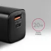 Wandladegerät Axagon ACU-PQ20 QC3.0 PD Type-C 20W Schwarz