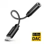 Axagon ADA-HC USB-C auf 3,5 mm Klinke – Hi-Res DAC Audio-Adapter, 384 kHz/32 Bit, Stereo