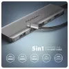 Axagon HMC-5H USB 5Gbps Hub, 3x USB-A, HDMI 4K/30Hz, PD 100W, 100cm USB-C-Kabel