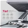 Axagon HMC-STND Multi-Port USB-C 5Gbit/s Hub und Aluminiumständer für Laptops. HDMI 4K/60Hz, GLAN, PD und 3 USB-A Anschlüsse. USB-C Kabel 60 cm.