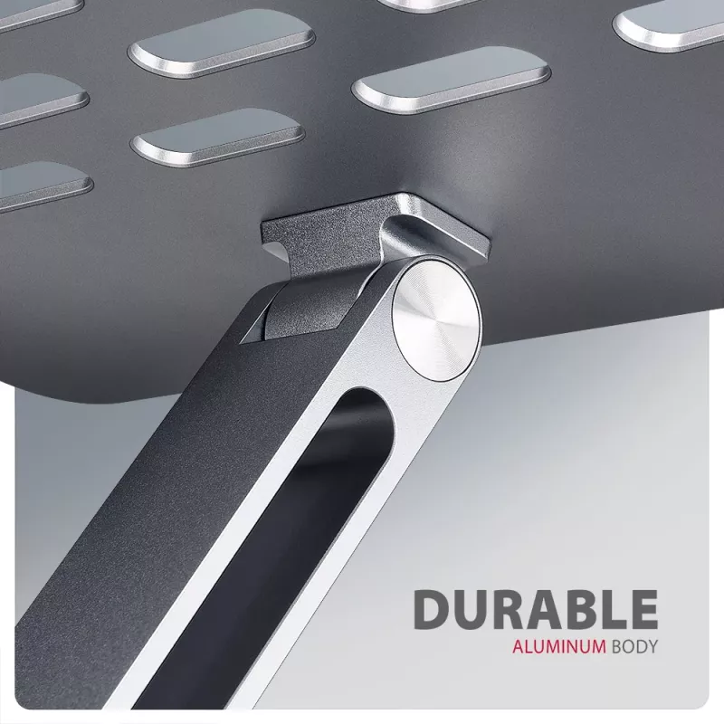 Axagon HMC-STND Multi-Port USB-C 5Gbit/s Hub und Aluminiumständer für Laptops. HDMI 4K/60Hz, GLAN, PD und 3 USB-A Anschlüsse. USB-C Kabel 60 cm.