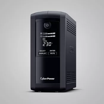 Unterbrechungsfreie Stromversorgung CYBERPOWER VP700ELCD-FR 0,7 kVA (390 W), Line-Interactive, 4 Typ-E-Ausgänge, LCD, USB, RS-232