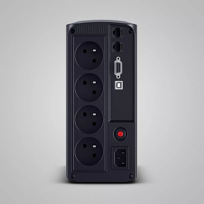 Unterbrechungsfreie Stromversorgung CYBERPOWER VP700ELCD-FR 0,7 kVA (390 W), Line-Interactive, 4 Typ-E-Ausgänge, LCD, USB, RS-232