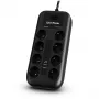 CyberPower Tracer III P0820SUF0-FR Überspannungsschutz Schwarz 8 AC-Ausgänge 200–250 V 1,8 m
