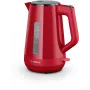 Elektrischer Wasserkocher Bosch TWK1M124 — 1,7 L, 2400 W, rot, kabellos, 360°-Basis