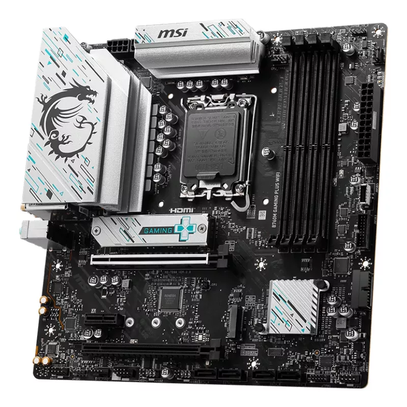 Motherboard MSI B760M GAMING PLUS WIFI – Intel B760, LGA 1700, micro ATX, DDR5, 4 DIMM, Wi‑Fi 6E, 2.5Gb LAN