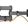 TV-Wandhalterung MACLEAN MC-710N VESA bis 600x400 mm, neigbar +3°/−15°, max. Abstand 35,5 cm, max. Bildschirm 80 Zoll, Stahl, schwarz