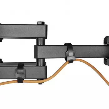 TV-Wandhalterung MACLEAN MC-710N VESA bis 600x400 mm, neigbar +3°/−15°, max. Abstand 35,5 cm, max. Bildschirm 80 Zoll, Stahl, schwarz