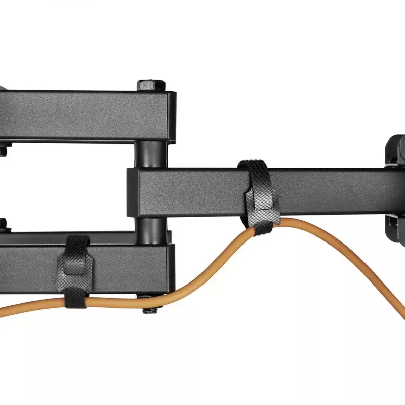 TV-Wandhalterung MACLEAN MC-710N VESA bis 600x400 mm, neigbar +3°/−15°, max. Abstand 35,5 cm, max. Bildschirm 80 Zoll, Stahl, schwarz