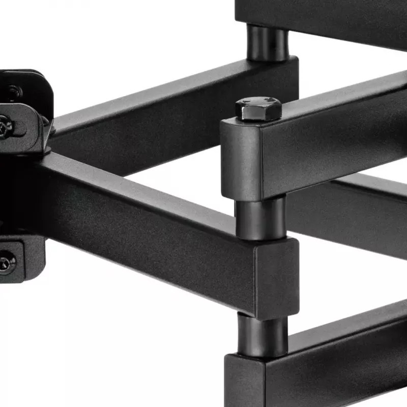 TV-Wandhalterung MACLEAN MC-710N VESA bis 600x400 mm, neigbar +3°/−15°, max. Abstand 35,5 cm, max. Bildschirm 80 Zoll, Stahl, schwarz