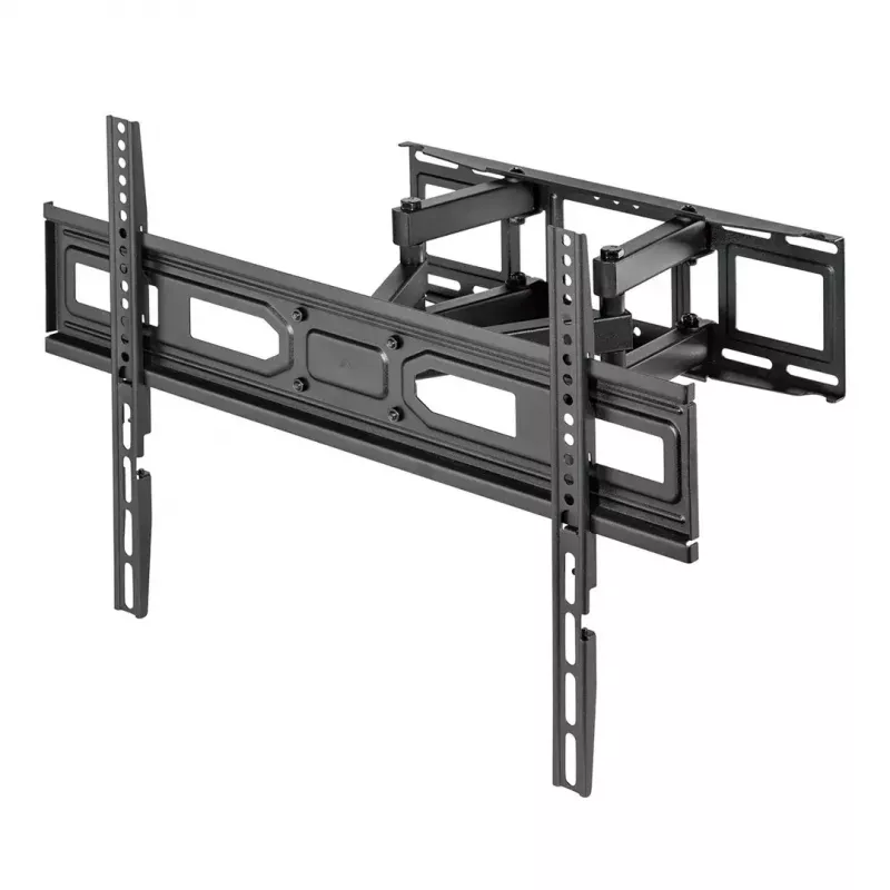 TV-Wandhalterung MACLEAN MC-710N VESA bis 600x400 mm, neigbar +3°/−15°, max. Abstand 35,5 cm, max. Bildschirm 80 Zoll, Stahl, schwarz