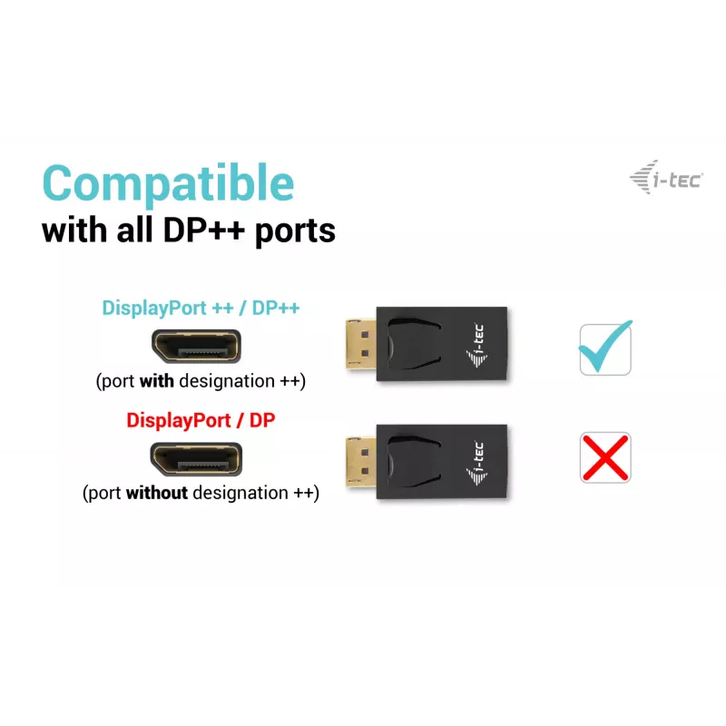 i-tec Passiver DisplayPort-zu-HDMI-Adapter (max. 4K/30Hz)