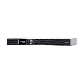 Rackmount Line-Interactive USV CYBERPOWER OR1500ERM1U — 1,5 kVA / 900 W, 6× C13-Ausgänge, LCD, Hot-Swap-VRLA-Batterie, 1U, Silber