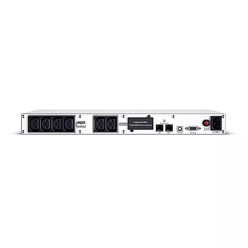 Rackmount Line-Interactive USV CYBERPOWER OR1500ERM1U — 1,5 kVA / 900 W, 6× C13-Ausgänge, LCD, Hot-Swap-VRLA-Batterie, 1U, Silber