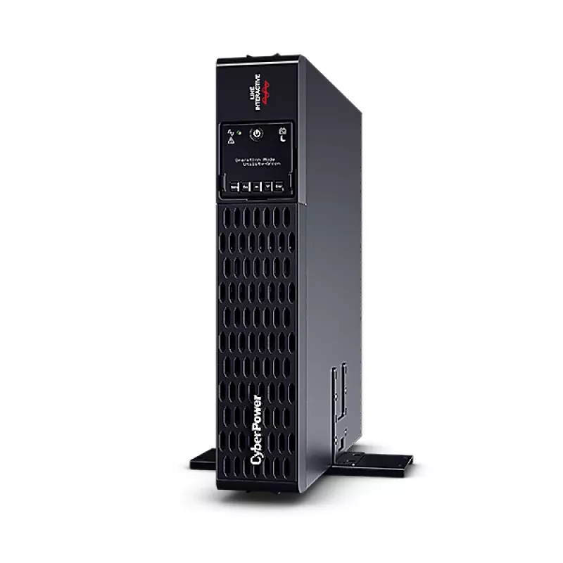 Uninterruptible Power Supply CYBERPOWER PR1000ERT2U, 1 kVA (1000 W), Line-Interactive, 10x C13-Ausgänge, Reiner Sinus, Rack/Tower 2U