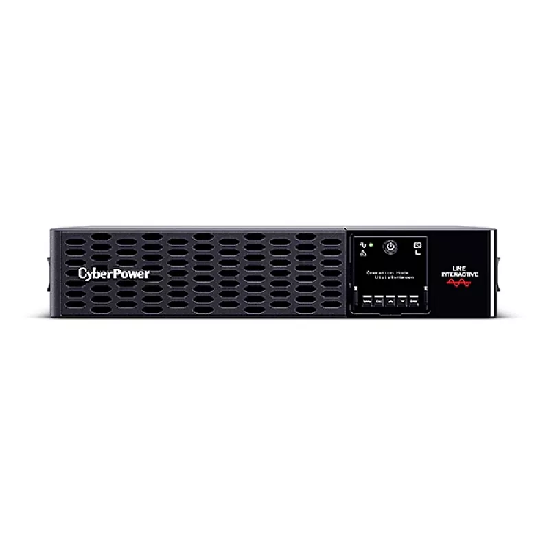 Uninterruptible Power Supply CYBERPOWER PR1000ERT2U, 1 kVA (1000 W), Line-Interactive, 10x C13-Ausgänge, Reiner Sinus, Rack/Tower 2U