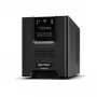 Unterbrechungsfreie Stromversorgung CYBERPOWER PR1000ELCD — 1 kVA (900 W), Line-Interactive, reine Sinuswelle, 8× C13-Ausgänge, LCD, Hot-Swap-Batterie