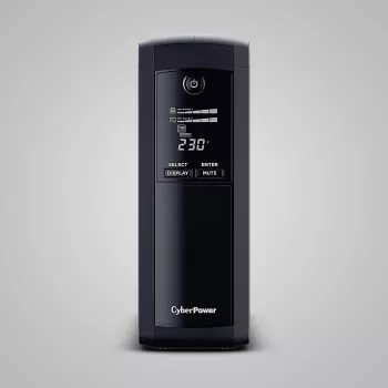 Unterbrechungsfreie Stromversorgung CYBERPOWER VP1600ELCD-FR 1,6 kVA / 900 W, Line-Interaktiv, 5 AC-Ausgänge, LCD, USB/RS-232