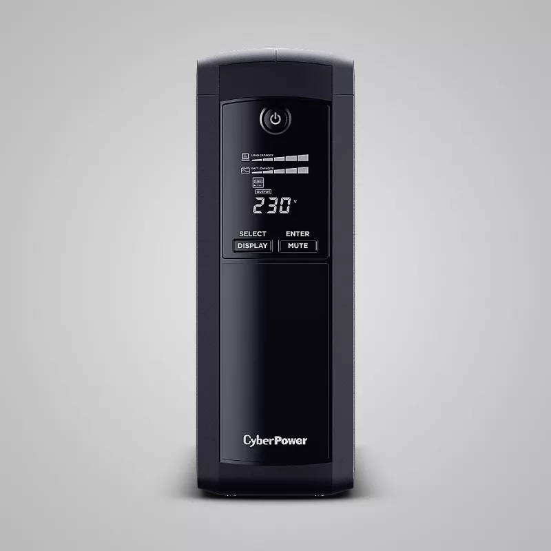 Unterbrechungsfreie Stromversorgung CYBERPOWER VP1600ELCD-FR 1,6 kVA / 900 W, Line-Interaktiv, 5 AC-Ausgänge, LCD, USB/RS-232