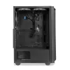 PC-Gehäuse IBOX CETUS 906 Midi Tower Schwarz – ATX/mATX, 460×210×350 mm, 29 cm GPU, 7 Laufwerke, RGB-Lüfter