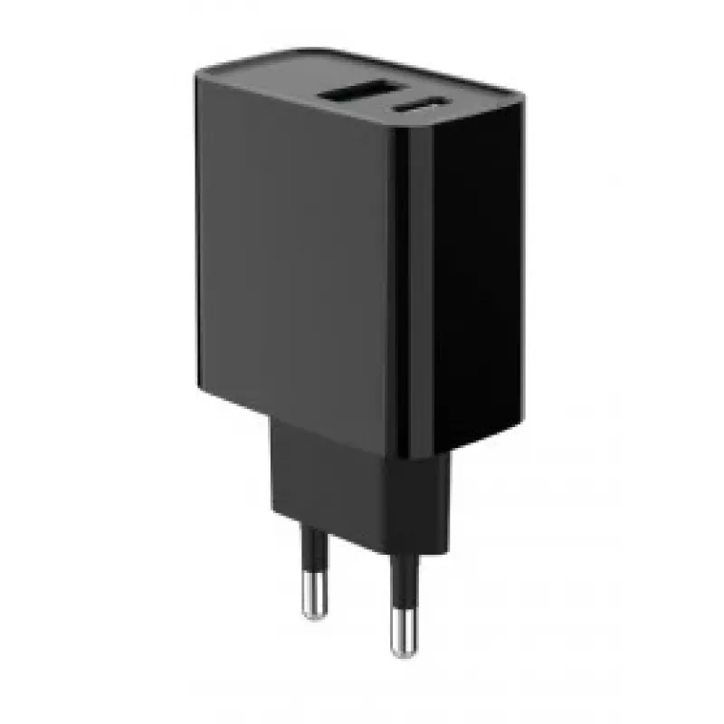 GEMBIRD USB-Schnellladegerät – 2 Ports Typ A & C, 20 W – Schwarz