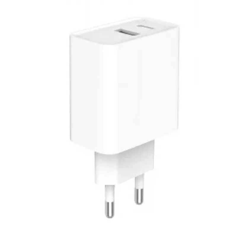 GEMBIRD USB-Schnellladegerät – Typ A & C 2-Port 20 W – Weiß