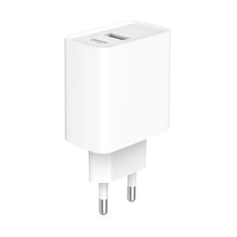 GEMBIRD USB-Schnellladegerät – Typ A & C 2-Port 20 W – Weiß