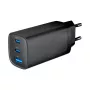 GEMBIRD USB-Schnellladegerät – Typ A & C 3-Port 65 W, QC 3.0 & PowerDelivery, GaN – Schwarz