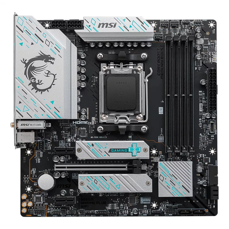 MSI B650M GAMING PLUS WIFI Motherboard AMD B650 Sockel AM5 micro ATX