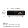 BenQ X500i Kurzdistanzprojektor 2200 ANSI Lumen DLP UHD 4K (3840x2160) Schwarz, Weiß