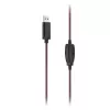 Hama HS-USB400 V2 Headset Wired Head-band Office/Call center USB Type-A Schwarz, Red