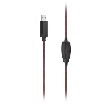 Hama HS-USB400 V2 Headset Wired Head-band Office/Call center USB Type-A Schwarz, Red