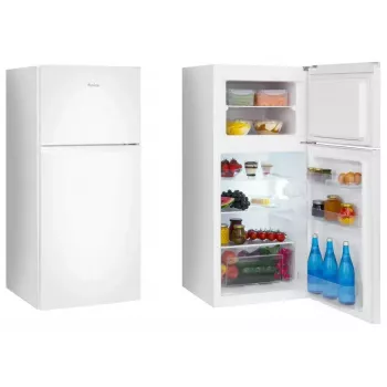 AMICA FD2015.4(E) Kühl-Gefrierkombination freistehend, weiß, 215 l Gesamtvolumen, LED, Glasablagen