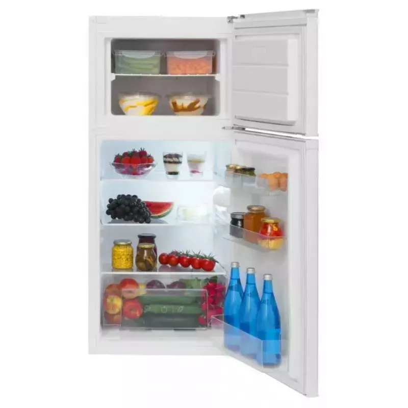 AMICA FD2015.4(E) Kühl-Gefrierkombination freistehend, weiß, 215 l Gesamtvolumen, LED, Glasablagen