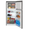 Freistehender Kühlschrank AMICA FD2015.4X(E) Silber, 200 L, Gefrierfach oben, LED, wechselbare Türanschläge