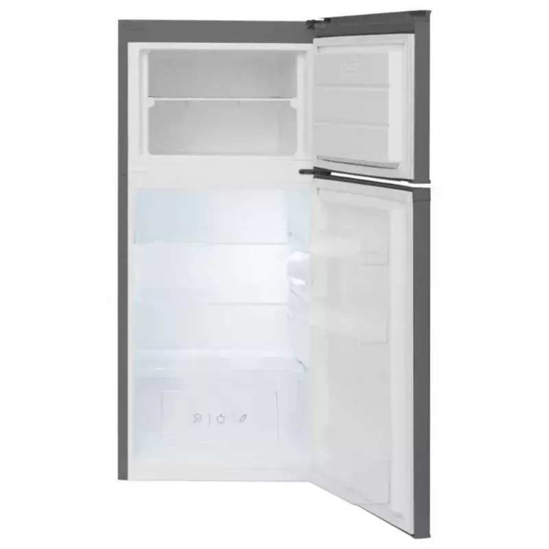 Freistehender Kühlschrank AMICA FD2015.4X(E) Silber, 200 L, Gefrierfach oben, LED, wechselbare Türanschläge