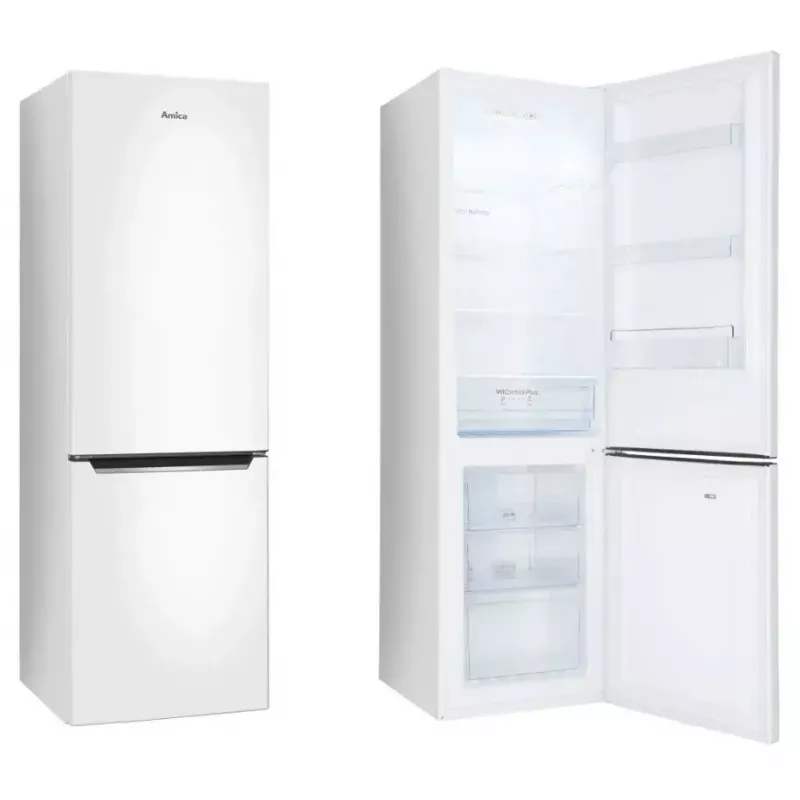 Kühl-Gefrierkombination AMICA FK 2995.2FT(E) — 299 L, unterer Gefrierschrank, No Frost, LED, Klasse E