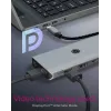 ICY BOX IB-DK4061-CPD Kabelgebundener USB 3.2 Gen 1 (3.1 Gen 1) Typ-C Grau