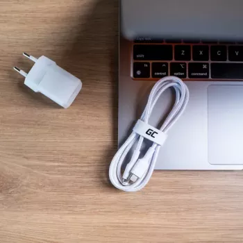 Kabel Grün Cell Lightning auf USB‑C 1 m, 29 W, weiß, Daten 480 Mbit/s