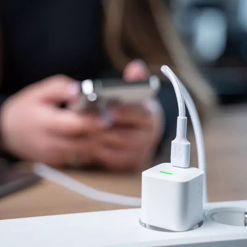 Kabel Grün Cell Lightning auf USB‑C 1 m, 29 W, weiß, Daten 480 Mbit/s