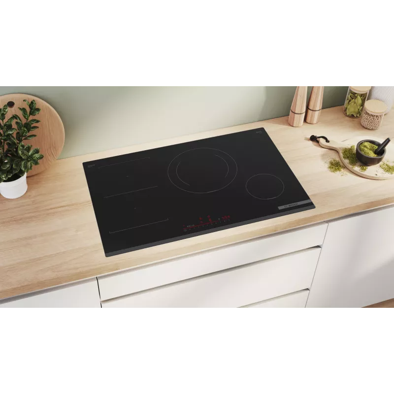 Bosch Serie 6 PVS831HB1E Kochfeld Schwarz Einbau 80 cm Zonen-Induktionskochfeld 4 Zone(n)