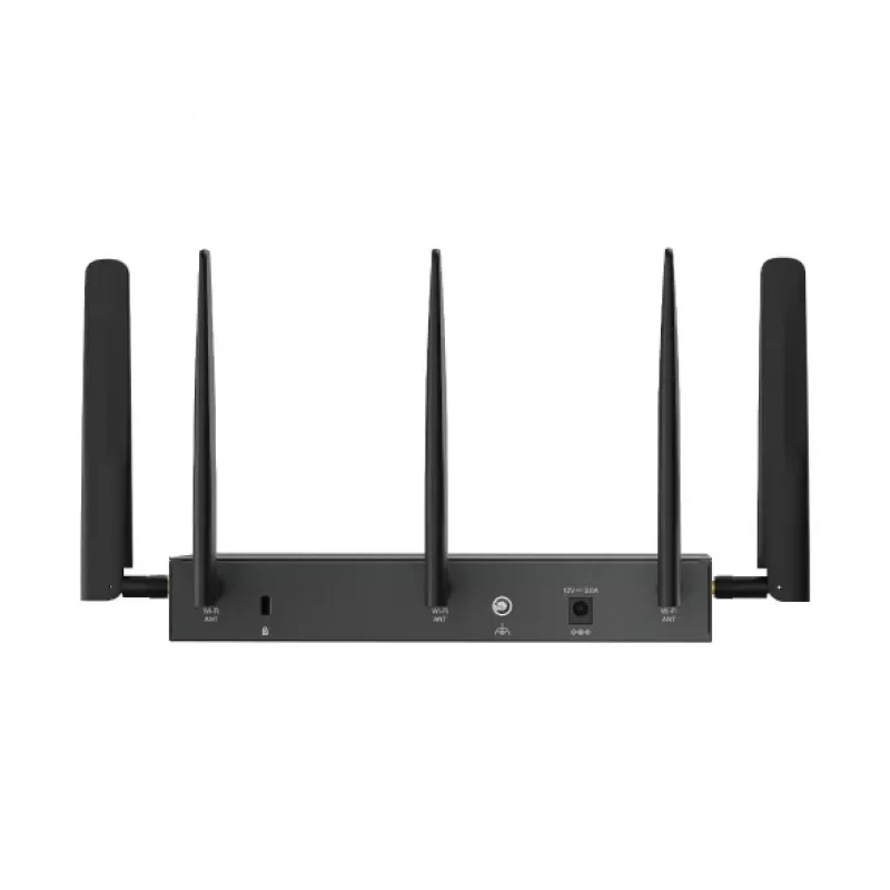 TP-Link Omada 4G+ Cat6 AX3000 Gigabit VPN Router, Wi-Fi 6 (802.11ax), Dual-Band (2,4 GHz / 5 GHz), Ethernet LAN, 4G, Schwarz, Desktop-/Mast-Router