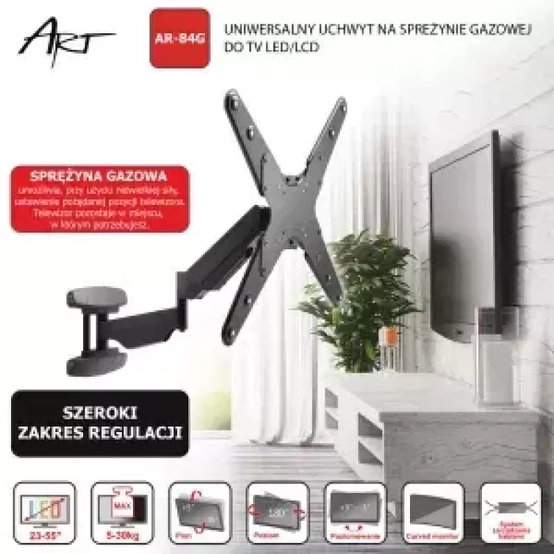 Wandhalterung ART RAMT AR-84G TV-Halterung/Ständer