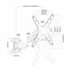 Wandhalterung ART RAMT AR-84G TV-Halterung/Ständer