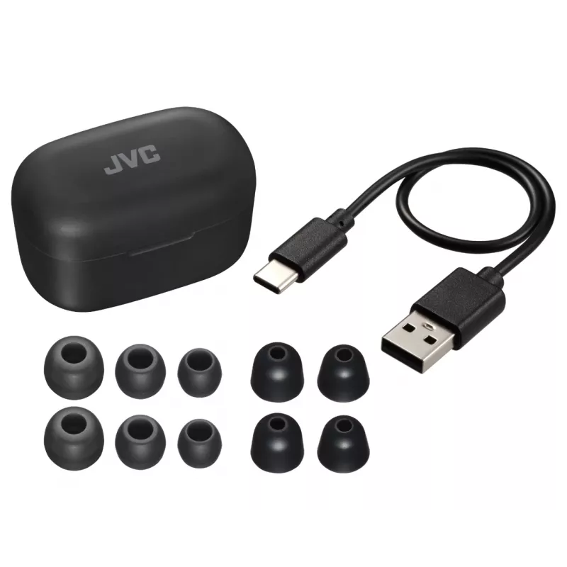 JVC HA-A25T Headset True Wireless Stereo (TWS) In-Ear Anrufe/Musik Bluetooth Schwarz