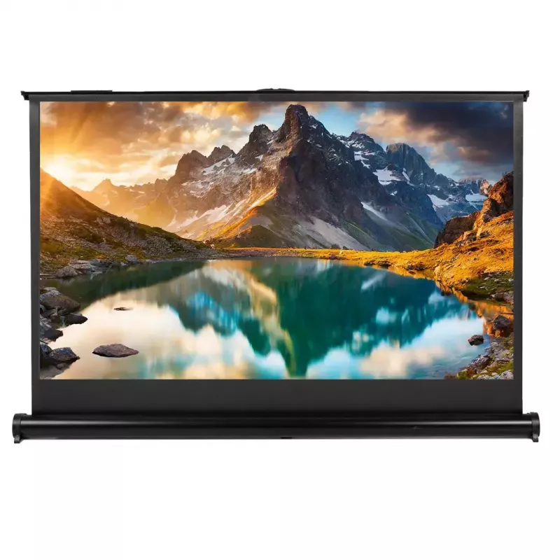 Tragbare Projektionsleinwand MACLEAN MC-962 40 Zoll 16:9 freistehend mattweiß