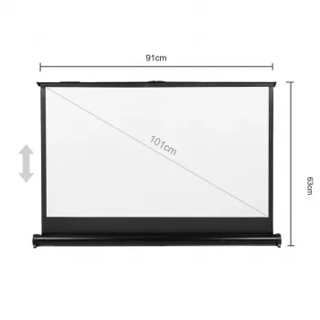 Tragbare Projektionsleinwand MACLEAN MC-962 40 Zoll 16:9 freistehend mattweiß
