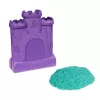 Kinetic Sand , Schloss-Box mit 454 g türkisfarbenem Spielsand, Aufbewahrungsbehälter, sensorisches Spielzeug für Kinder ab 3 Jahren