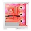 PC-Gehäuse MODECOM Volcano SPACE APEX ARGB MIDI Tower Weiß – Stahl, Seitenfenster, ARGB-Lüfter, USB-C